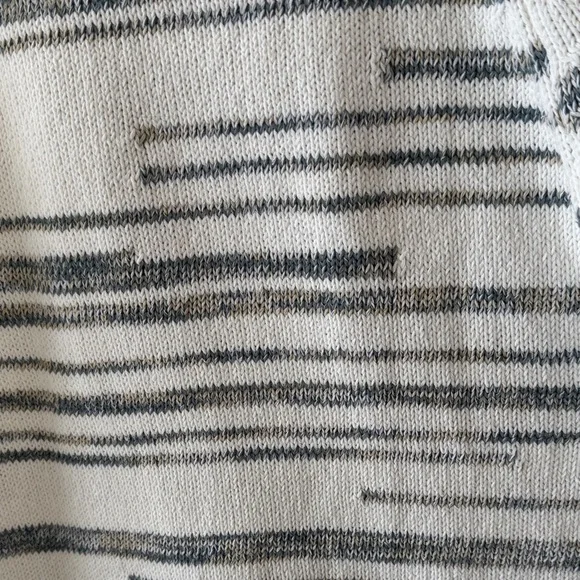 J. Jill Striped Women's Sweater - White and Gray - Picture 9 of 11